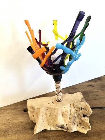 Dentelle multicolore